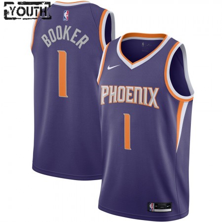 Maillot Basket Phoenix Suns Devin Booker 1 2020-21 Nike Icon Edition Swingman - Enfant